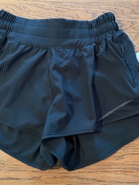lululemon athletica Black Hotty Hot LR Shorts, 2.5